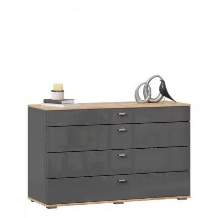 Комод 1200 с 4 ящиками Фиджи ЛД 659.050.000 Дуб Золотой Антрацит_3