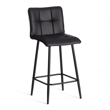 Полубарный стул Bari/Бари экокожа , черный, 42х55х99 см_0