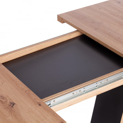 Стол обеденный VOX ЛДСП, 132-172x85x75,5 см, Дуб артисан/Графит_13