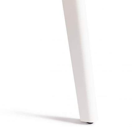 Стол обеденный SVELTO ЛДСП, опора-массив березы, 105 х 105 (140) х 74.5 см, Белый /белый_10