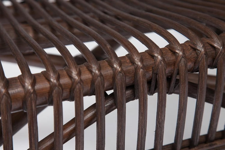 КОМПЛЕКТ NEW BOGOTA ( диван + 2 кресла + стол со стеклом ) /с подушками/ ротанг, кр:61х67х78,5см, дв:108х66х78,5см, ст:D60х56,5см, walnut (грецкий орех)_5