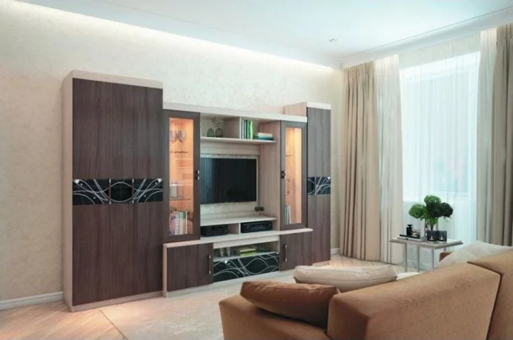 Гостиная Николь Ясень Шимо светлый/Ясень Шимо темный_0