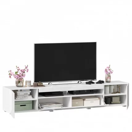 Тумба под ТВ 2000 Бруклин ЛД 685.030.000 М Белый глянец_3