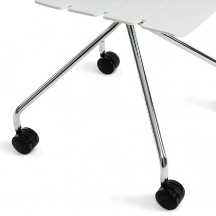 Стул офисный HANSEN (mod. 606-1) Белый/хром_7