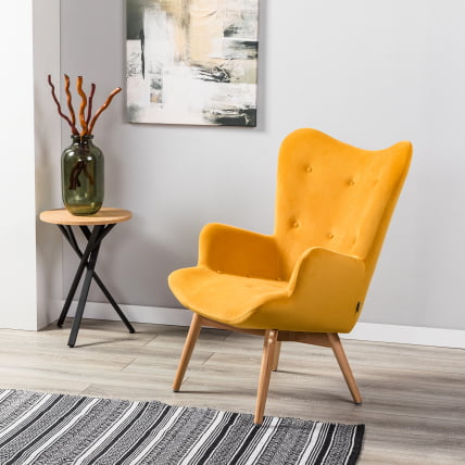 Кресло Хайбэк желтый/нат.бук_10