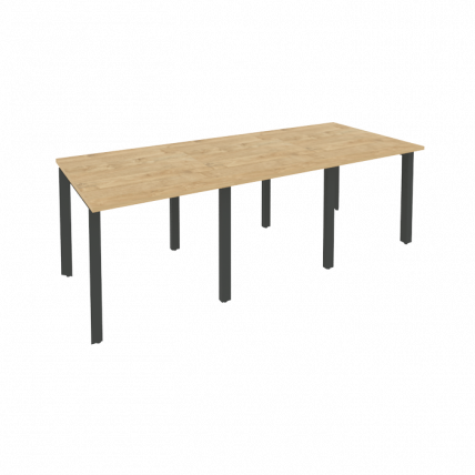 Стол переговорный (3 столешницы) ONIX O.MP-PRG-3.0 Тиквуд Светлый/Антрацит_0