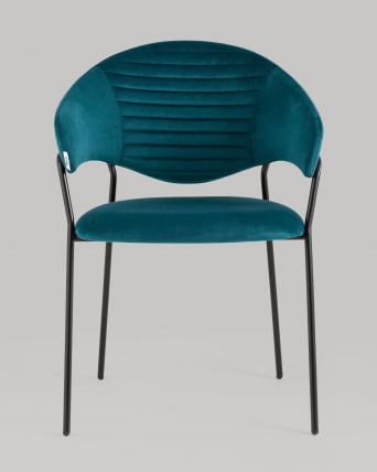 Стул Алексис велюр Сине-зеленый_3