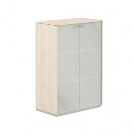 Шкаф средний со стеклом Atlas NZ-0335.YN.GLM Ясень Наварра_0
