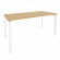 Стол рабочий на П-образном м/к ONIX O.MP-SP-4.7 Тиквуд Светлый/Белый_252071
