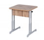 Парта одноместная эргономичная (рост 3-7) Ясень Шимо светлый/Металл Серый_3682474