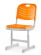 Стул ученический регулируемый пластиковый (рост 3-5) Оранжевый_3682433