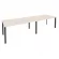 Стол переговорный (2 столешницы) ONIX O.MP-PRG-2.4 Денвер Светлый/Антрацит_241135