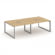 Стайл Проджект Рабочая станция двухсторонняя SN-59O.DRS-044 Тиквуд Светлый/Металл Серый/Серебро Загл _3858120