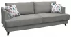 Диван-кровать Дамаск ТД 212. Лаундж 13 Серый/ Фибра 2385/2 Вьюнки_154598