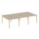 Рабочая станция Оникс Вуд OW.D.RS-6.1.8 Дуб Аттик/Дуб Светлый/Металл Белый 2940*1635*750_3829212