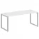 Стол письменный на О-образном м/к METAL SYSTEM БО.СП-5 Белый/Серый_247021