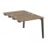 Оникс Вуд Стол-приставка двойной OW.D.SPR-1.7 Дуб Аризона/Дуб Темный/Металл Антрацит 980*1475*750 _4456893