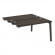 Оникс Вуд Стол-приставка двойной OW.D.SPR-3.7 Дуб Мали/Дуб Темный/Металл Антрацит 1380*1475*750 _4457184