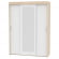 Шкаф-купе T-3-198х145х60-M(ДСС-Белый-8)_348875