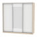 Шкаф-купе B-220х235х60-1(ДСС-Белый-D9D10D9)_358773