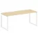 Стол письменный на О-образном м/к METAL SYSTEM БО.СП-5 Акация/Белый_247017