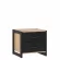 Тумба прикроватная Техно ЛД 678.100.000 Дуб Золотой Черный_257407