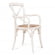 Стул с подлокотниками CROSS (mod.CB2008) дерево береза, 91х55х52см, butter white_371544