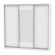 Шкаф-купе B-230х235х60-3(Белый-D9D10D9)_356544
