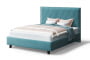 Кровать СОФИЯ 2000*1600мм (на опорах), велюр NEO 22 (бирюзовый), (б/основания, б/матраса)_873357
