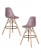 Стул барный DOBRIN DSW BAR (ножки светлый бук, цвет сиреневый (P-04)) 2 шт_3636941