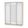 Шкаф-купе B-230х180х60-2(ДСС-Белый-D7D8D7)_355995