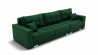 Диван Талисман-2 угол левый/правый (ЗР) Цвет фасада: Зеленый; Тип: Левый/правый; Материал фасада: Металл/Велюр_891197