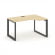 Стайл Проджект Стол рабочий эргономичный SN-59O.SPA-002(R) Акация Лорка/Металл Антрацит/Черный Заглу _3810900