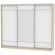 Шкаф-купе B-220х270х60-3(ДСС-Белый-D7D8D7)_359150