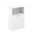 Шкаф двухдверный средний с нишей Sigma SG.846.WH.WH Белый_748846