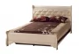 Кровать двойная 1600 с низкой спинкой Флоренция 678  Дуб гарвард бежевый_148660