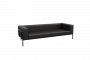 Диван трехместный Флекс FLX-3 Santorini 0401/Металл Черный 2100*915*690_3694029