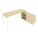 Рабочая станция на П-образном м/к с опорной тумбой правая Metal System Б.РС-СТС-2.5 Пр Акация/Белый_242530