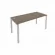 Стол письменный METAL SYSTEM Б.СП-4 Вяз/Серый_237381