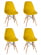 Стул обеденный DOBRIN DSW (ножки светлый бук, цвет жёлтый (Y-01)) 4 шт_3636435