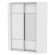 Шкаф-купе YA-198х1250-4(Белый-D4D3)_359509