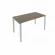 Стол письменный METAL SYSTEM Б.СП-3 Вяз/Серый_237368