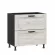 Тумба кухонная 800 с 2 ящиками ЛЮКС (4) Тип 1 Винченца ЛД 234.920.000.070 Черный Дуб Крафт белый_254237