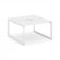 Стайл Проджект Рабочая станция двухсторонняя SN-59O.DRS-023 Белый/Металл Белый/Белый Заглушка 1380*1 _3808886