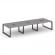 Стайл Проджект Рабочая станция двухсторонняя SN-59O.DRS-073 Серый Пепел/Металл Черный/Заглушка Пласт _3820131
