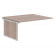 Стол промежуточный для рабочей станции XTEN-QP XQPIWST 1614 Дуб Сонома Серый_1789041
