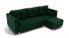 Диван Консул-2 НПБ угол левый/правый (ЗР) Цвет фасада: Зеленый; Тип: Левый/правый; Материал фасада: Металл/Велюр_823069