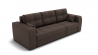 Диван Сенатор-2 ППУ угол левый/правый (ЗР) Цвет фасада: Коричневый; Тип: Левый/правый; Материал фасада: Металл/Велюр_888191