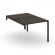Двойной стол-надставка на опорную тумбу CONCEPT CN.DSN-001 Дуб Мали Антрацит_917145