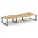 Стайл Проджект Рабочая станция двухсторонняя SN-59O.DRS-073 Тиквуд Светлый/Металл Антрацит/Черный За _3809805